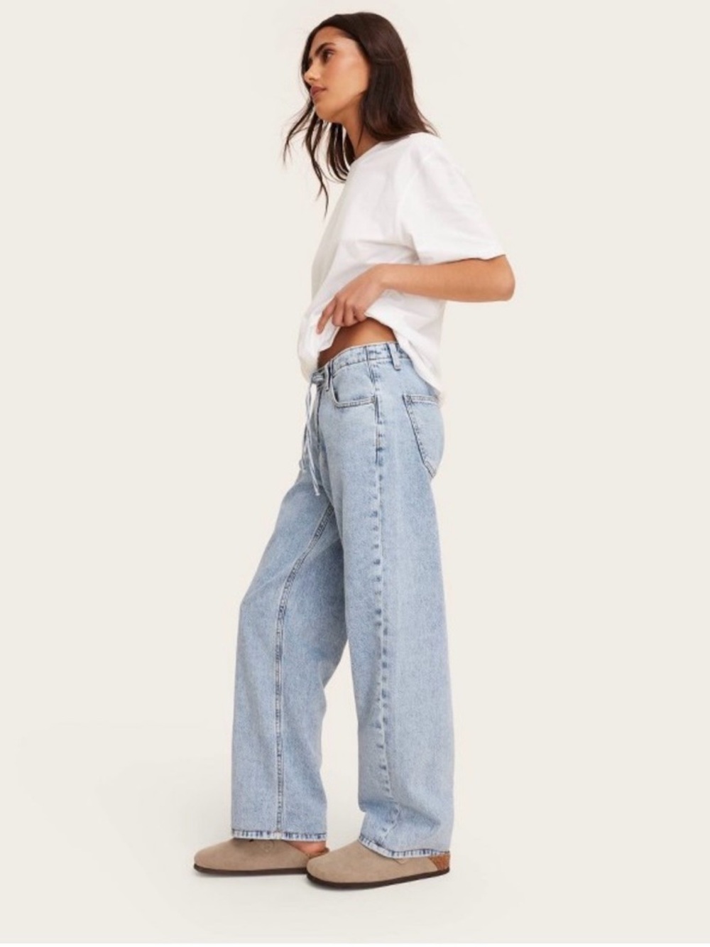 Parke x Target light wash mid-rise baggy jeans size 8 nwt - Picture 3 of 8